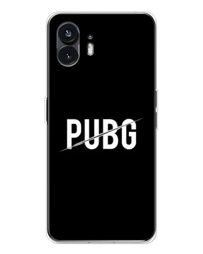 Чехол для Nothing Phone 3 с картинкой «PUBG — белый логотип»