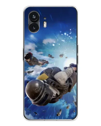 Чехол для Nothing Phone 3 с картинкой «Десант PUBG — прыжок»