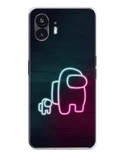 Чехол для Nothing Phone 3 с картинкой «Among Us неон-арт»