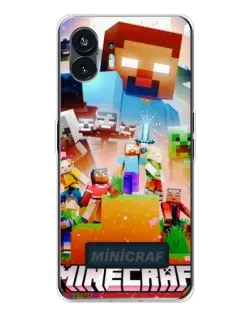 Чохол для Nothing Phone 3 з картинкою «Minecraft герої гри»