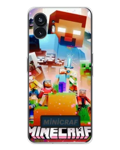 Чехол для Nothing Phone 3 с картинкой «Minecraft герои игры»