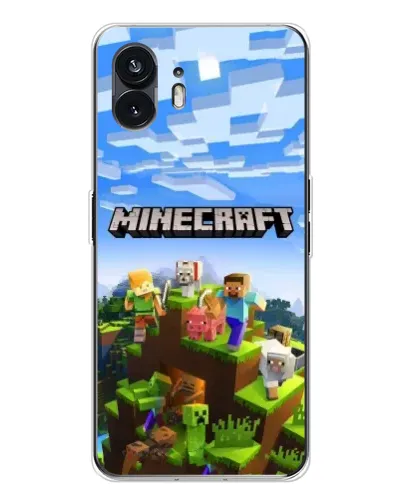 Чехол для Nothing Phone 3 с картинкой «Minecraft классический мир»