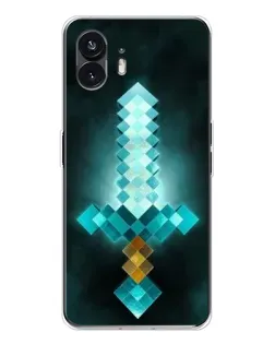 Чехол для Nothing Phone 3 с картинкой «Алмазный меч неон»