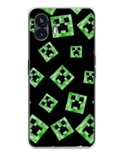 Чехол для Nothing Phone 3 с картинкой «Паттерн с криперами»