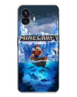 Чехол для Nothing Phone 3 с картинкой «Minecraft ледяной мир»