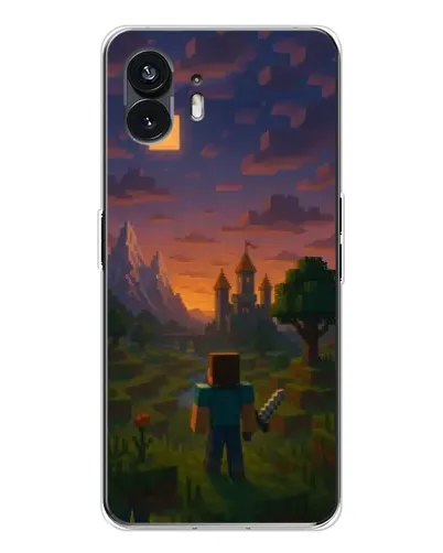 Чехол для Nothing Phone 3 с картинкой «Стив у башни»