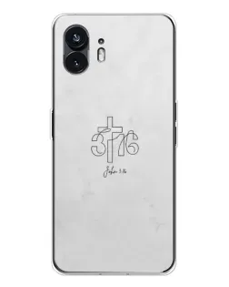 Чохол для Nothing Phone 3 з картинкою «Івана 3:16 Хрест»