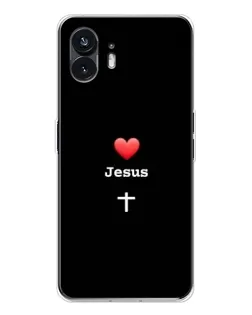 Чохол для Nothing Phone 3 з картинкою «Серце - Jesus»