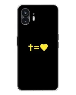 Чехол для Nothing Phone 3 с картинкой «Сердце и Крест»