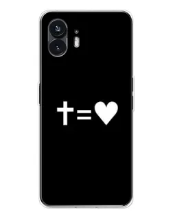 Чехол для Nothing Phone 3 с картинкой «Крест и Сердце»