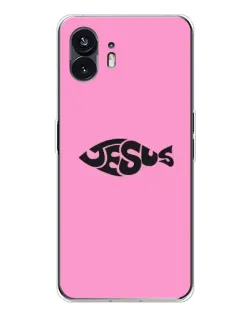 Чехол для Nothing Phone 3 с картинкой «Розовый символ  Jesus»