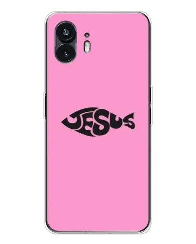 Чехол для Nothing Phone 3 с картинкой «Розовый символ Jesus» Чехол для Nothing Phone 3 с картинкой «Розовый символ Jesus»