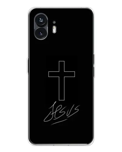 Чохол для Nothing Phone 3 з картинкою «Графічний хрест Jesus» Чохол для Nothing Phone 3 з картинкою «Графічний хрест Jesus»