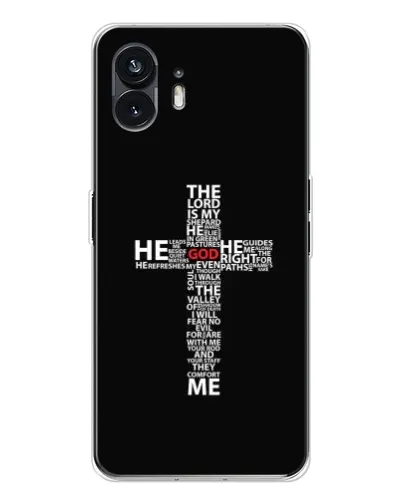 Чохол для Nothing Phone 3 з картинкою «Текстовий хрест» Чохол для Nothing Phone 3 з картинкою «Текстовий хрест»