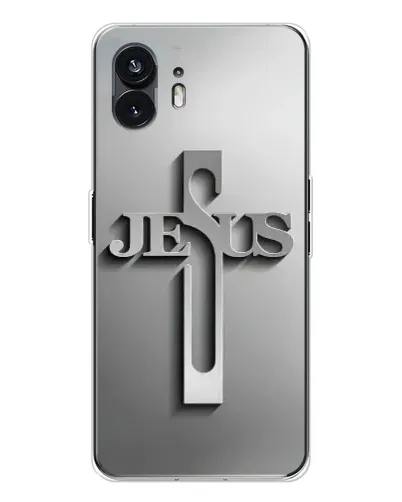 Чохол для Nothing Phone 3 з картинкою «Металевий хрест Jesus» Чохол для Nothing Phone 3 з картинкою «Металевий хрест Jesus»
