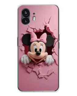 Чехол для Nothing Phone 3 с картинкой «Минни сквозь стену»