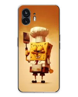 Чехол для Nothing Phone 3 с картинкой «Губка Боб повар»