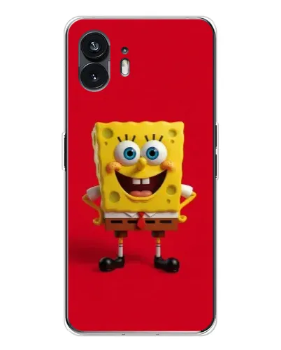 Чехол для Nothing Phone 3 с картинкой «Спанч Боб на красном» Чехол для Nothing Phone 3 с картинкой «Спанч Боб на красном»