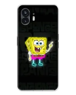 Чехол для Nothing Phone 3 с картинкой «Неоновый Губка Боб»