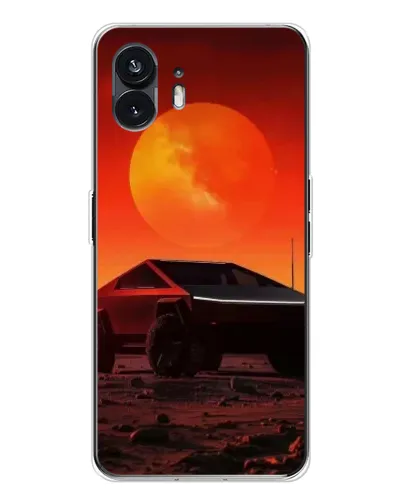 Чехол для Nothing Phone 3 с картинкой «Cybertruck на Марсе»