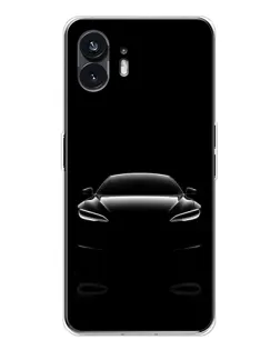 Чехол для Nothing Phone 3 с картинкой «Силуэт Tesla Night»