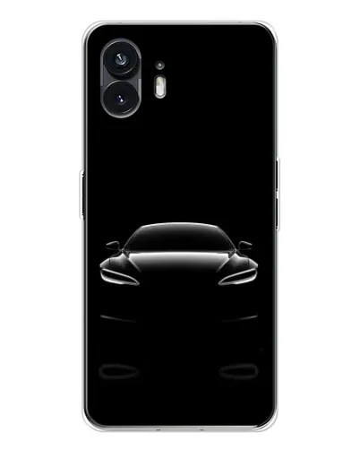 Чехол для Nothing Phone 3 с картинкой «Силуэт Tesla Night»