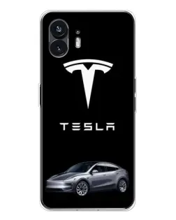 Чехол для Nothing Phone 3 с картинкой «Tesla Model Y»