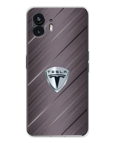 Чехол для Nothing Phone 3 с картинкой «Металлическая текстура Tesla»