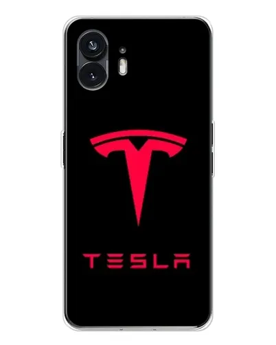 Чехол для Nothing Phone 3 с картинкой «Tesla Red Logo»