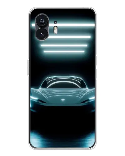 Чехол для Nothing Phone 3 с картинкой «Tesla в неоне»