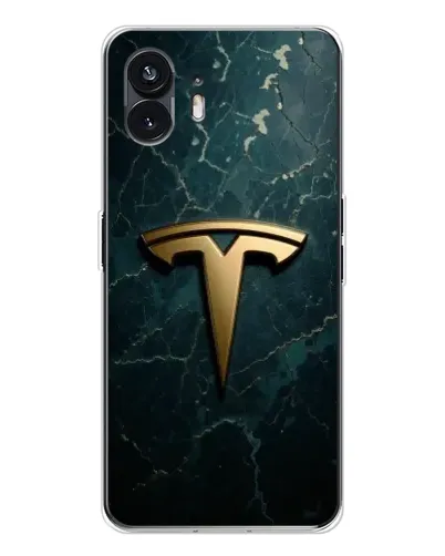 Чехол для Nothing Phone 3 с картинкой «Мраморная Tesla Gold»