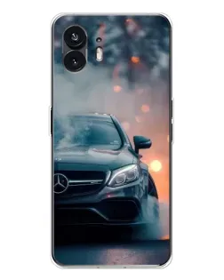 Чехол для Nothing Phone 3 с картинкой «Mercedes — ночной город»