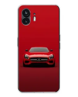 Чехол для Nothing Phone 3 с картинкой «Красный Mercedes AMG»