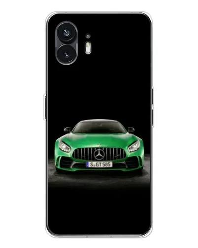 Чехол для Nothing Phone 3 с картинкой «Mercedes — неоновый лого»