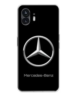 Чехол для Nothing Phone 3 с картинкой «Mercedes Silver Logo»