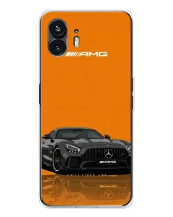 Чехол для Nothing Phone 3 с картинкой «Оранжевый Mercedes AMG»