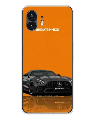 Чехол для Nothing Phone 3 с картинкой «Оранжевый Mercedes AMG»