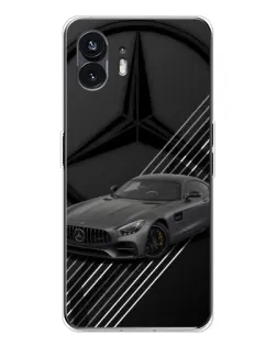 Чехол для Nothing Phone 3 с картинкой «Mercedes AMG — графика»