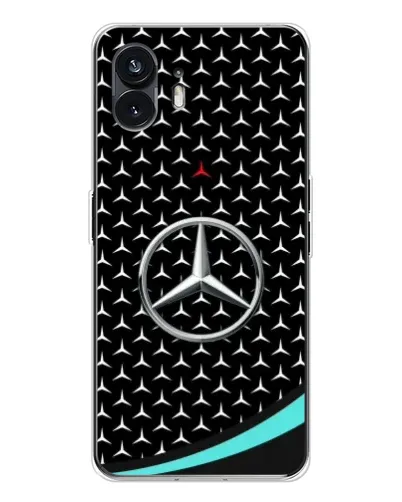 Чехол для Nothing Phone 3 с картинкой «Mercedes — бирюзовый акцент»