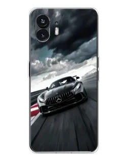 Чехол для Nothing Phone 3 с картинкой «Гоночный Mercedes AMG»