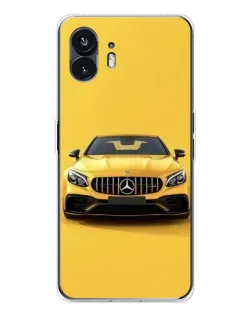 Чехол для Nothing Phone 3 с картинкой «Желтый Mercedes GT»