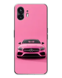 Чехол для Nothing Phone 3 с картинкой «Розовый Mercedes AMG» Чехол для Nothing Phone 3 с картинкой «Розовый Mercedes AMG»