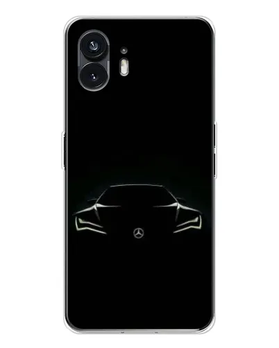 Чехол для Nothing Phone 3 с картинкой «Mercedes — силуэт авто» Чехол для Nothing Phone 3 с картинкой «Mercedes — силуэт авто»
