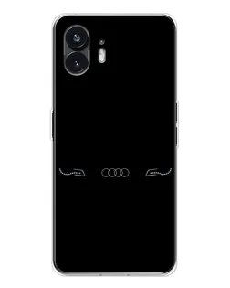 Чехол для Nothing Phone 3 с картинкой «Audi — световой подпись»