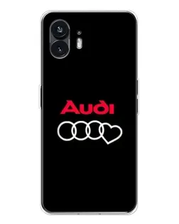 Чехол для Nothing Phone 3 с картинкой «Логотип Audi Heart»