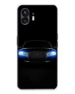 Чехол для Nothing Phone 3 с картинкой «Audi в неоне»
