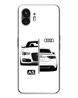 Чехол для Nothing Phone 3 с картинкой «Audi — контрастный дизайн»