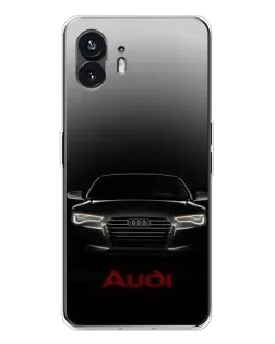 Чехол для Nothing Phone 3 с картинкой «Audi — градиентный контур»