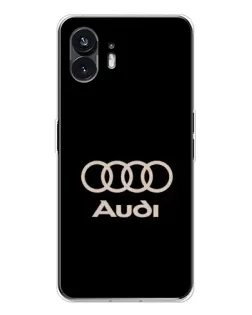 Чехол для Nothing Phone 3 с картинкой «Audi — золотой логотип»