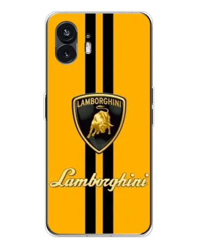 Чехол для Nothing Phone 3 с картинкой «Lamborghini Stripe желтый»
